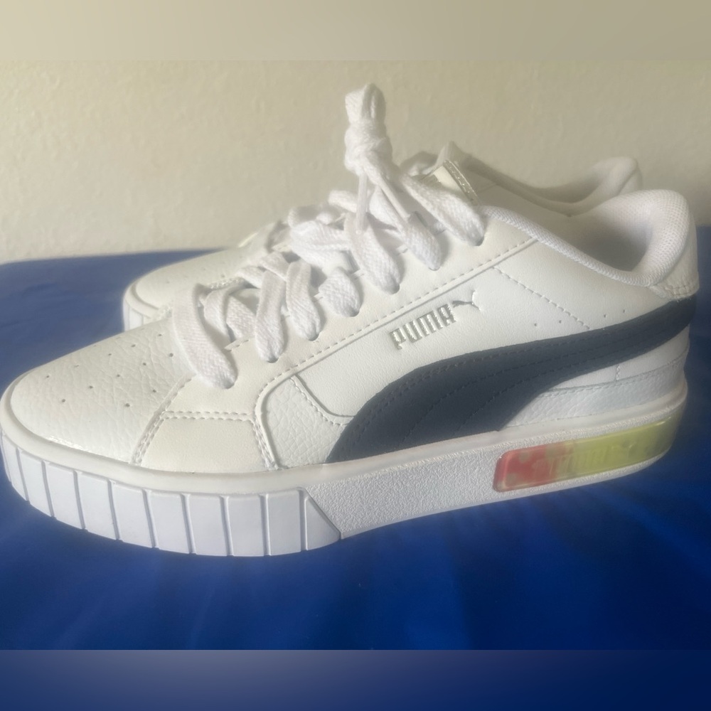 Puma cali white sneakers size 7 new